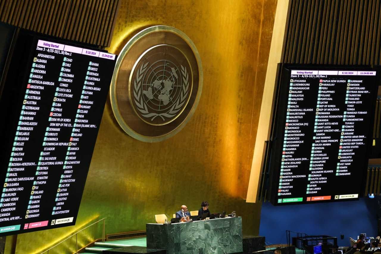 25 دولة ترفض "عضوية فلسطين" في الأمم المتحدة