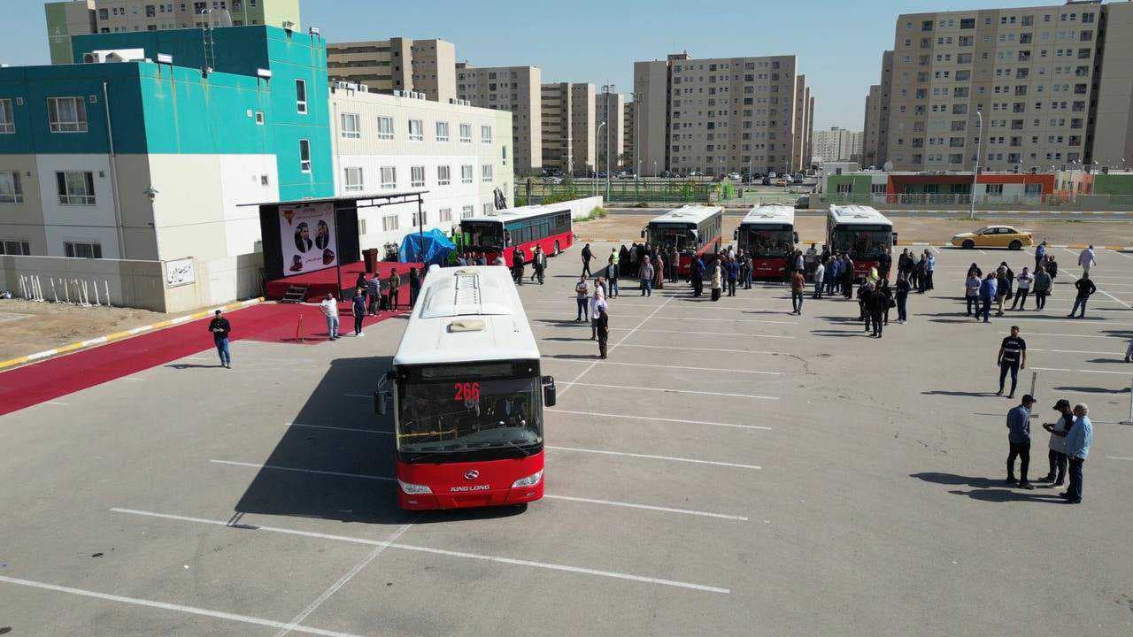 وزير النقل يفتتح خط نقل جماعي جديد في بغداد
