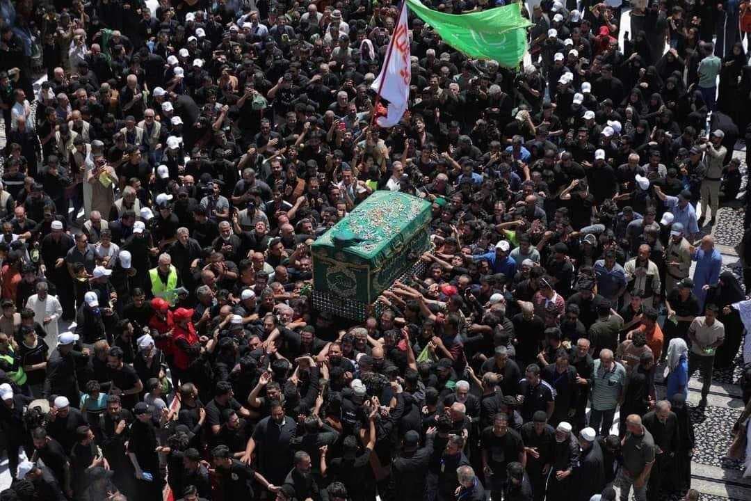 تشييع رمزي مهيب لنعش الامام الجواد "ع" في ذكرى استشهاده