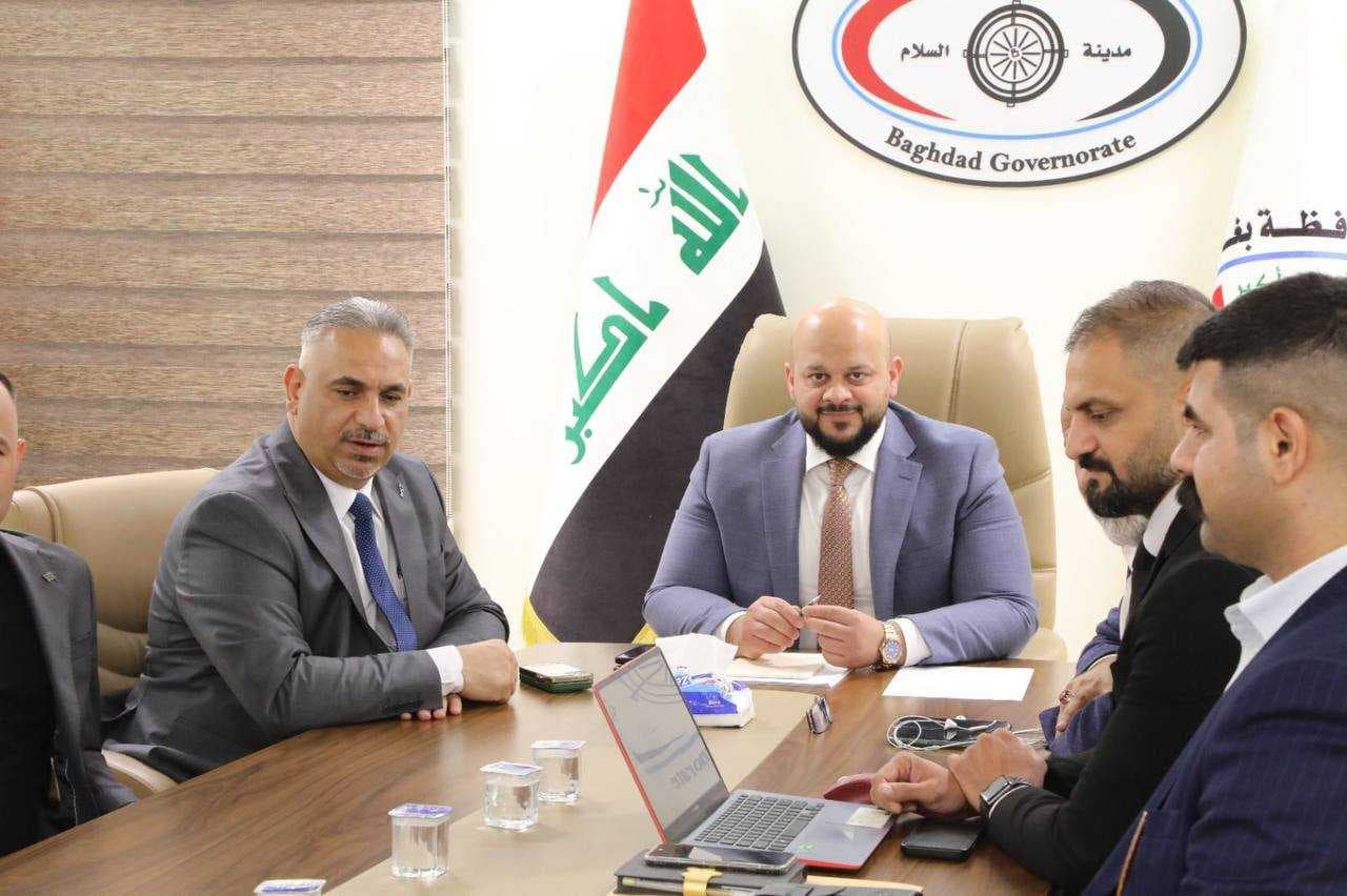 محافظة بغداد تناقش اعداد دراسة الدفع الإلكتروني لجباية المولدات