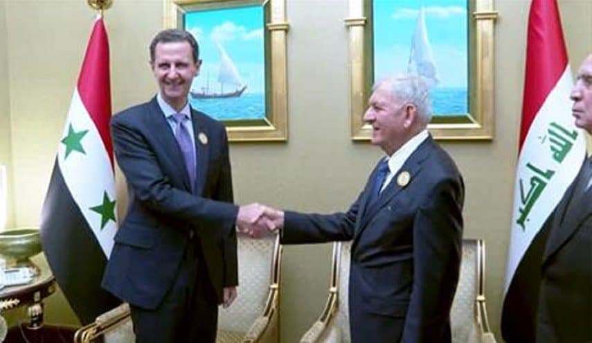 رشيد والاسد يتبادلان تهاني العيد و يبحثان العلاقات بين العراق وسوريا
