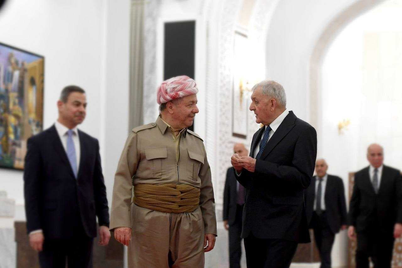 رشيد وبارزاني يؤكدان أهمية الحوار الفاعل والجاد بين حكومتي بغداد وأربيل