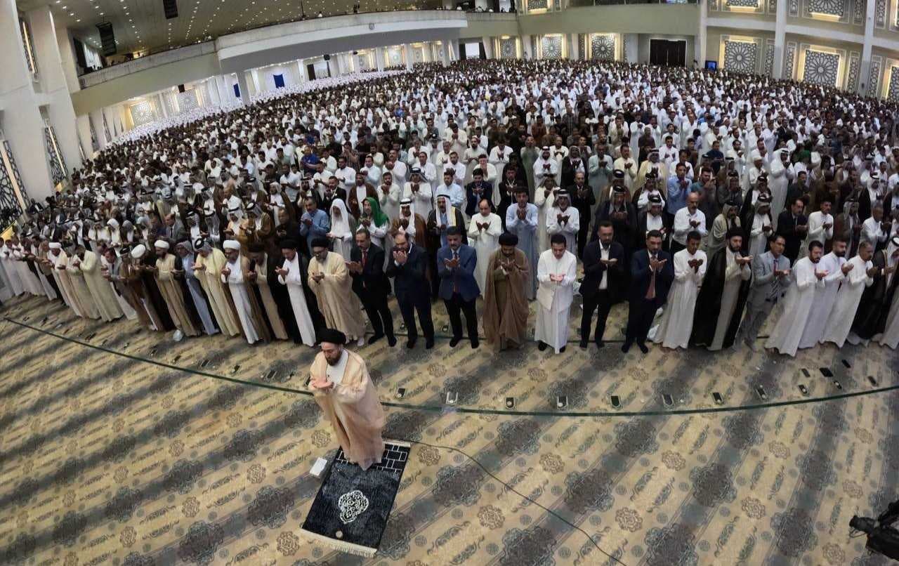 السيد الحكيم يدعو جمیع القوى السیاسیة والقطاعـات المجتمعیة إلى مساندة الحكومة