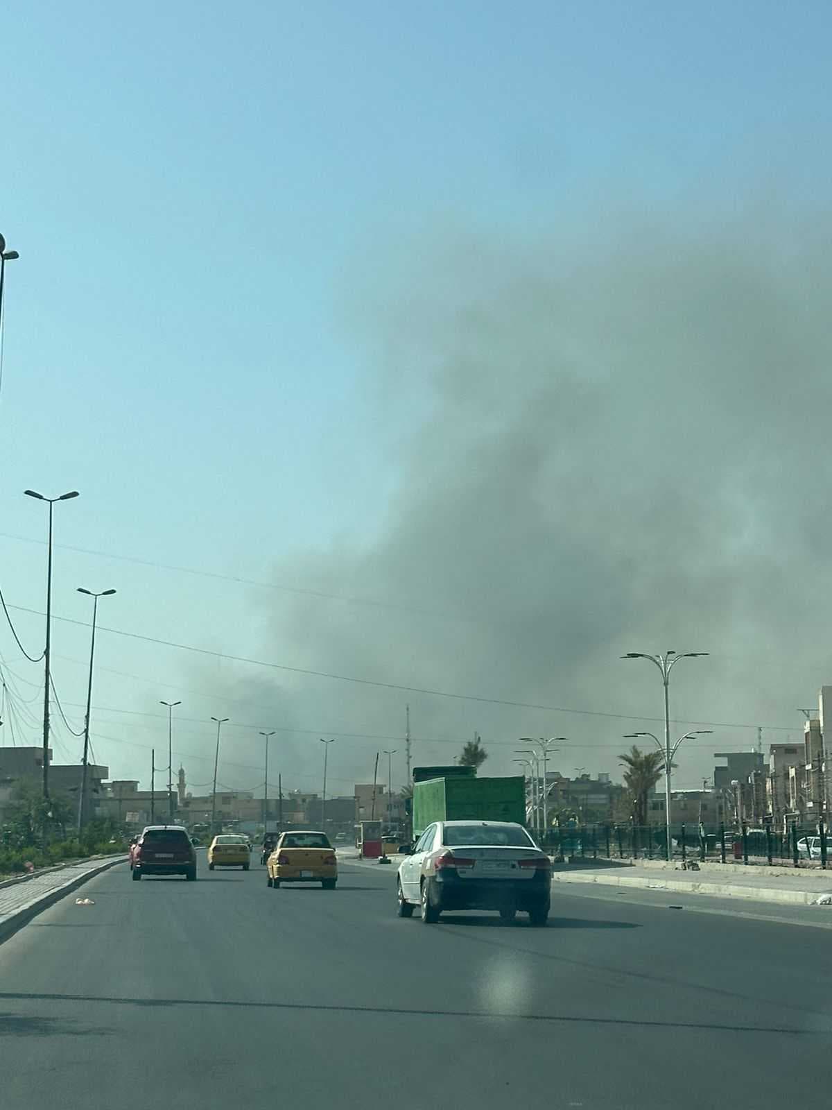 اندلاع حريق في محيط مطار بغداد الدولي