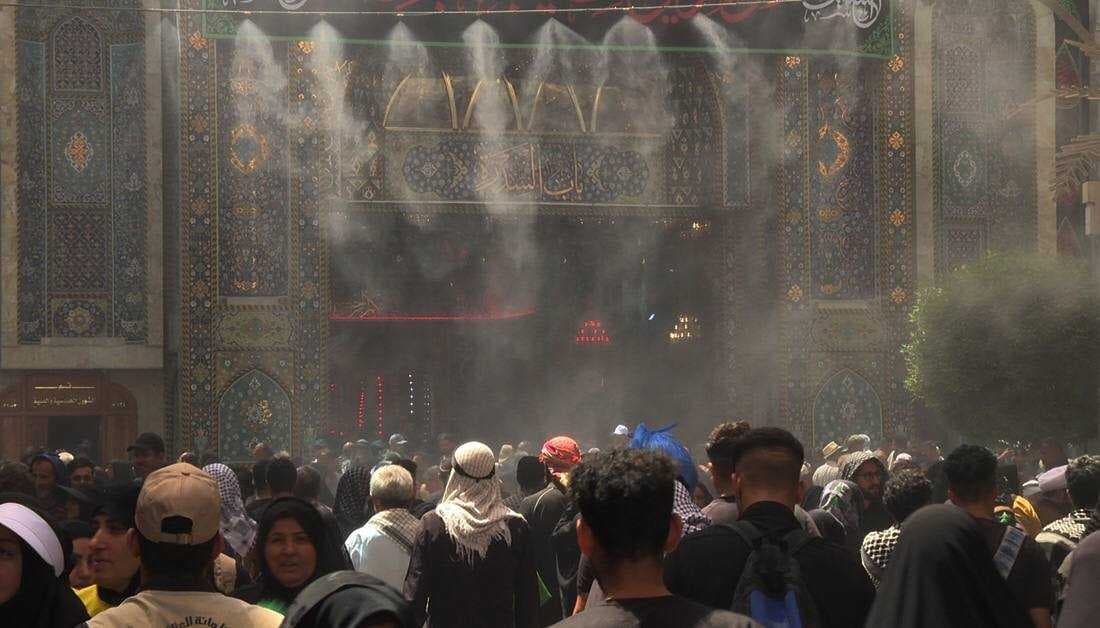 العتبة الحسينية: اتخذنا إجراءات لتقليل الحرارة على الزائرين