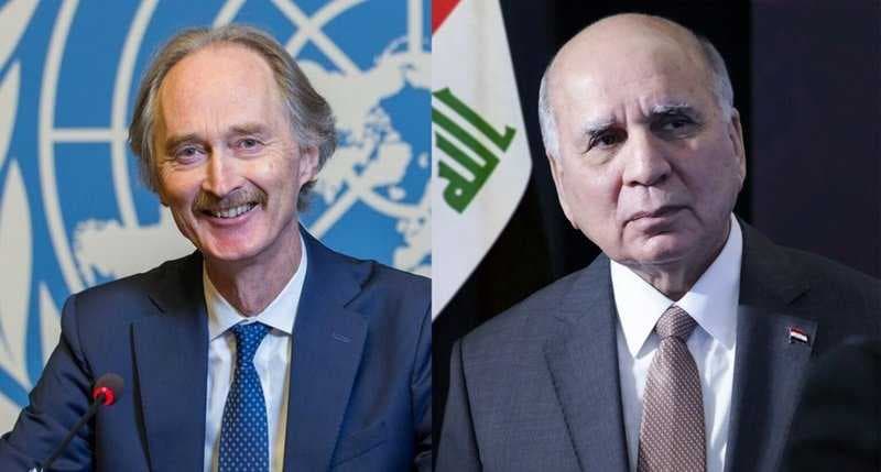 وزير الخارجية والمبعوث الأممي يؤكدان أهمية إيجاد تسوية شاملة للأزمة السورية