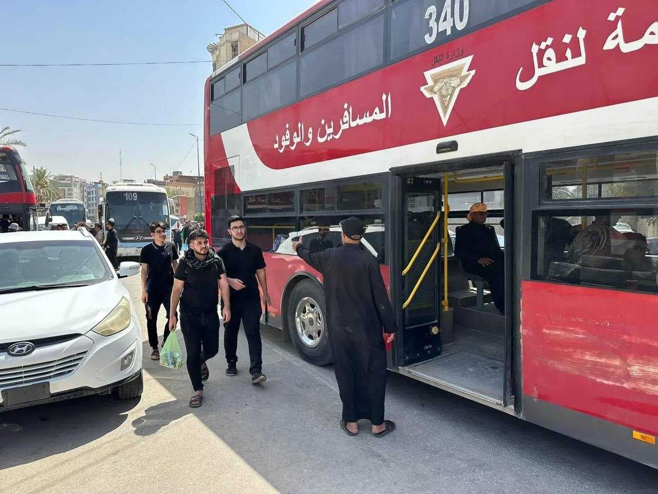 النقل: مشاركة أكثر من 40 الف مركبة في عملية التفويج العكسي للزائرين