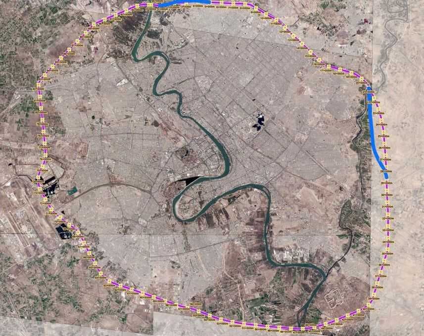الإعمار تعلن عن خارطة الطريق الحلقي الرابع في بغداد