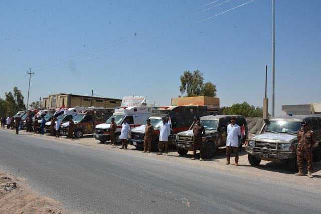 طبابة قوات الحدود تشارك في خطة زيارة الأربعين بالنجف الأشرف