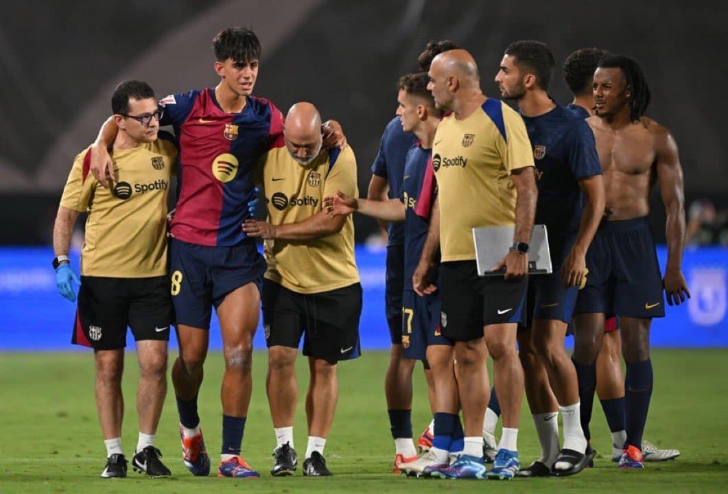 إصابة احد نجوم برشلونة بالرباط الصليبي