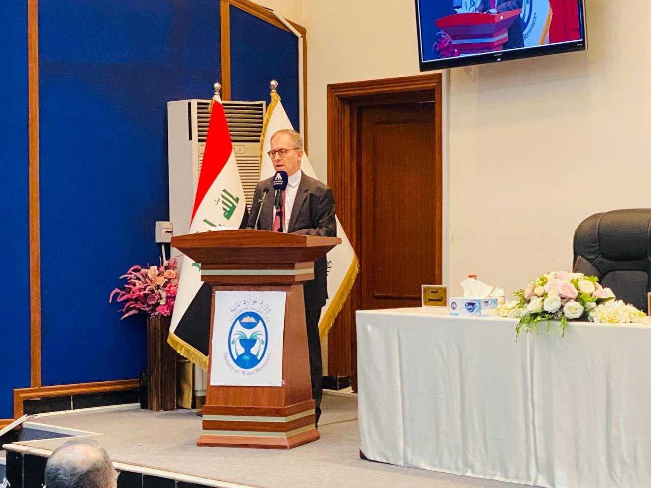السفير الإيطالي: ملتزمون بدعم العراق في إدارة موارده المائية