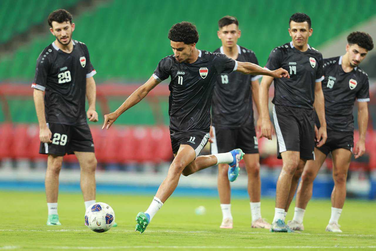 المنتخب الوطني يختتم تدريباته في البصرة تحضيراً لمواجهة عُمان غداً