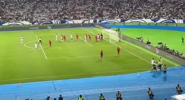 هدف أول لمنتخبنا الوطني بالشباك العُمانية