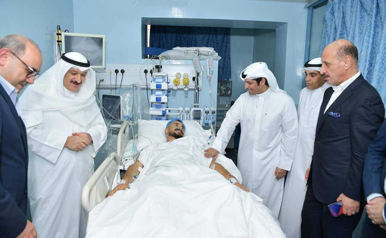 السفير العراقي يثمن اهتمام الكويت بالوضع الصحي للاعب أيمن حسين