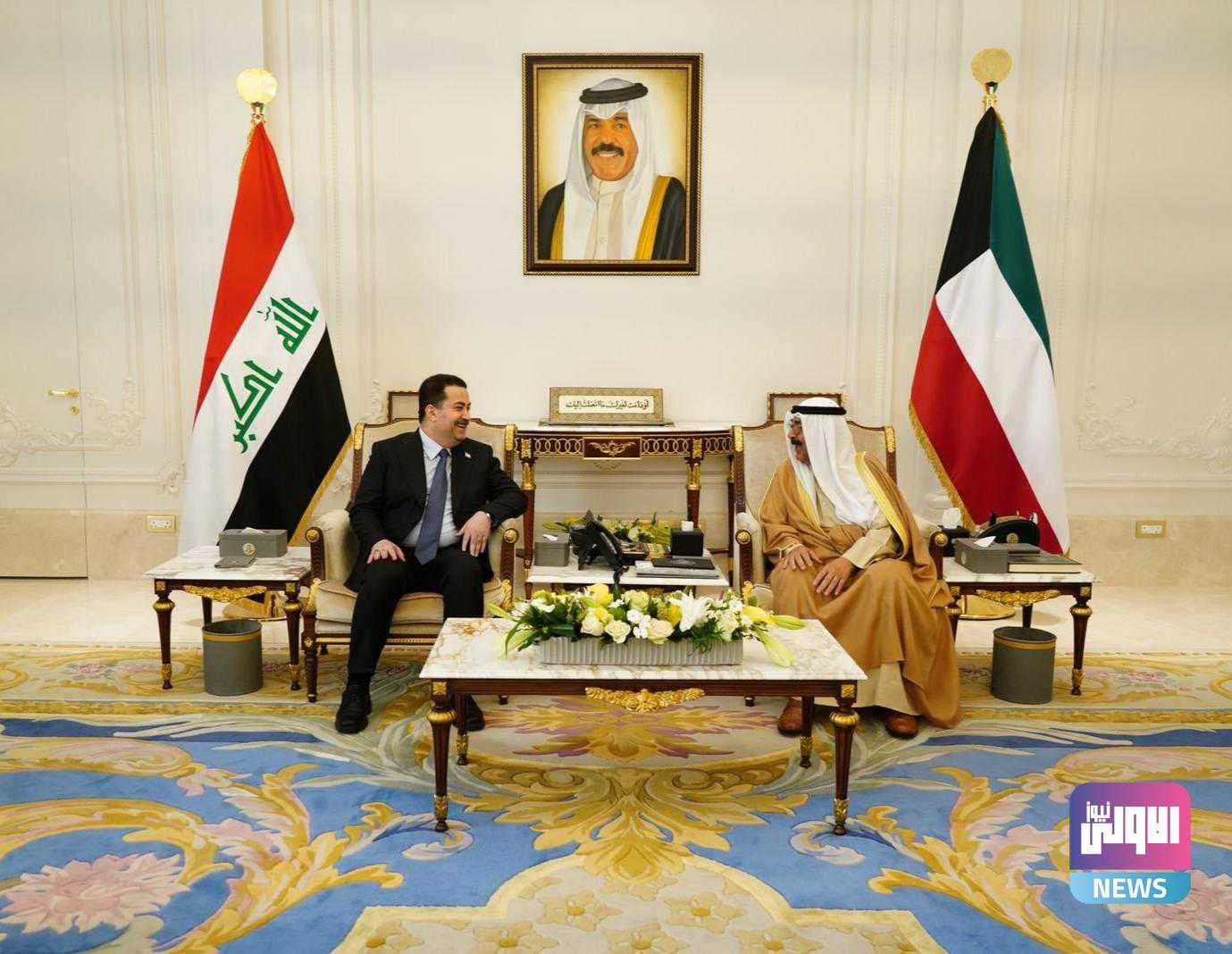 رئيس الوزراء يؤكد لولي العهد الكويتي عمق العلاقات الاخوية بين العراق والكويت