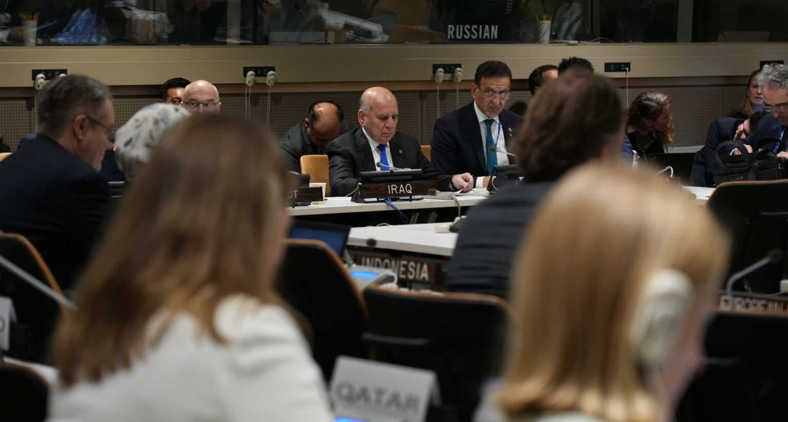وزير الخارجية يؤكد عدم السماح باستخدام الأراضي العراقية مقراً أو منطلقاً لأنشطة التنظيمات الإرهابية