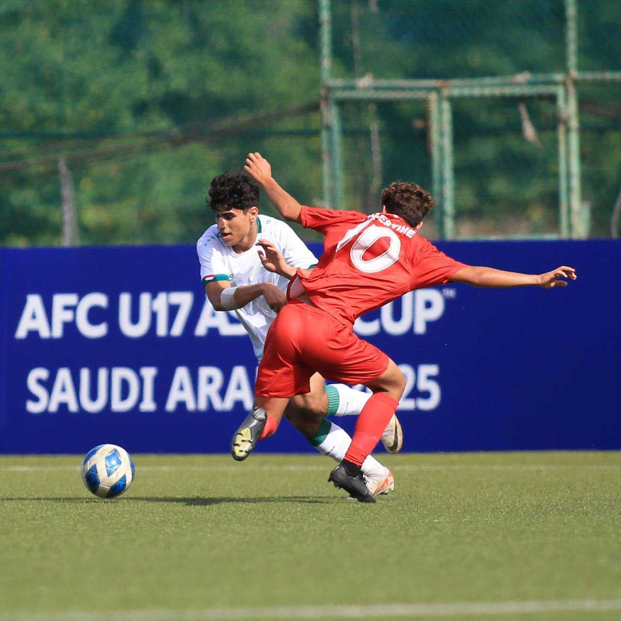 منتخب الناشئين يتغلب على نظيره الفلسطيني في التصفيات الآسيوية