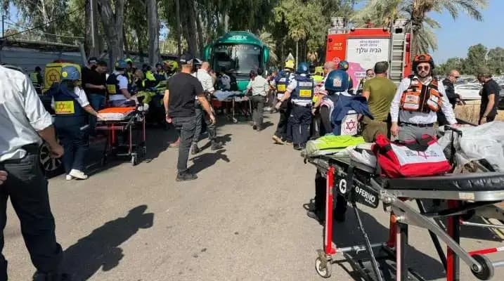 اعلام العدو: 55 قتيـلاً ومصاباً بعملية دهس شمال تل أبـيب