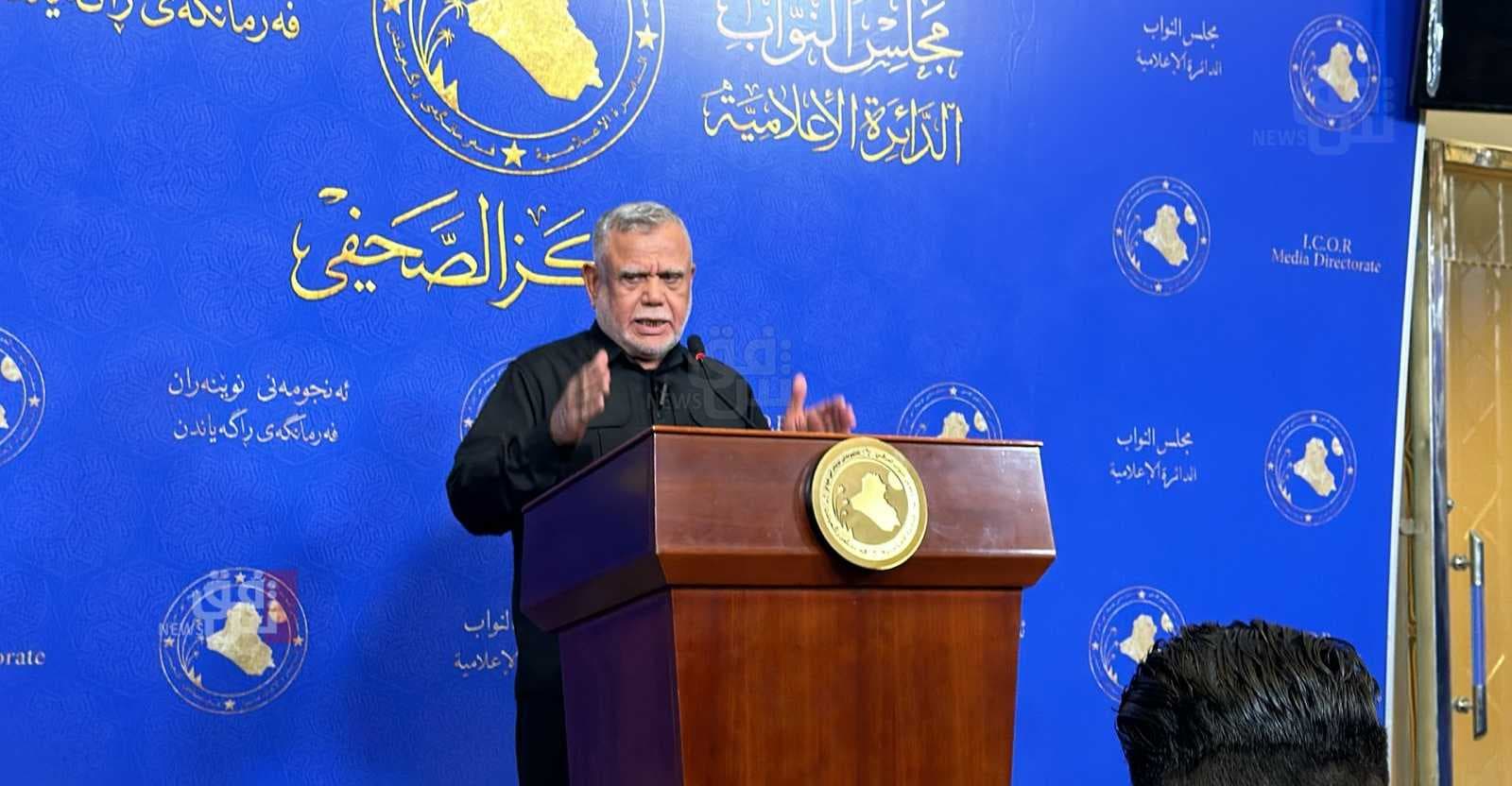 العامري: انتخاب المشهداني حظي بتشجيعي انا والديمقراطي والمالكي والخزعلي