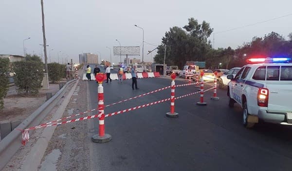 المرور تنوه عن قطع طريق في بغداد