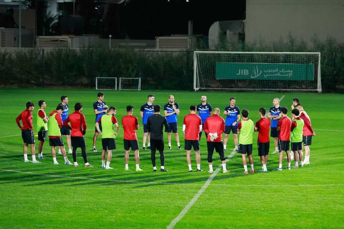 المنتخب الوطني يواصل تدريباته في البصرة استعدادا لمواجهة الأردن