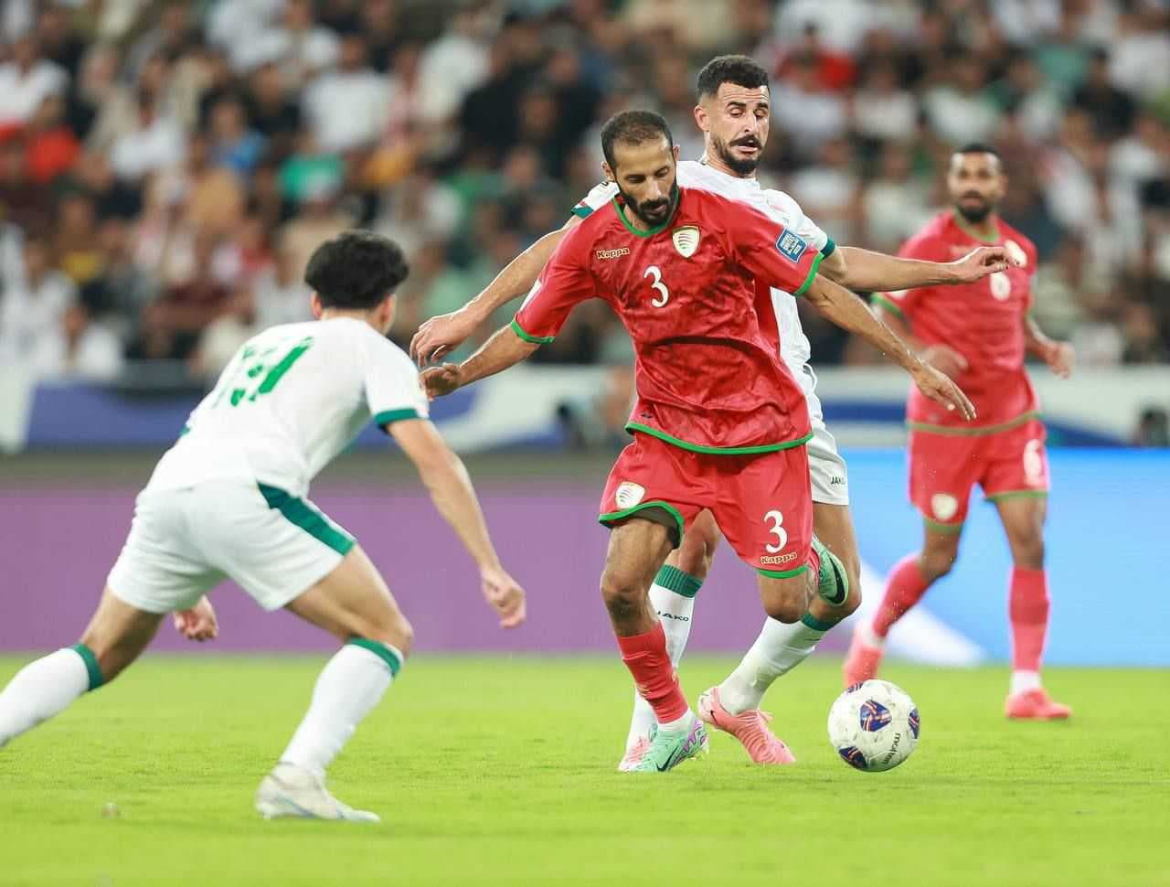 انطلاق مباراة عمان والعراق ضمن تصفيات كأس العالم 2026