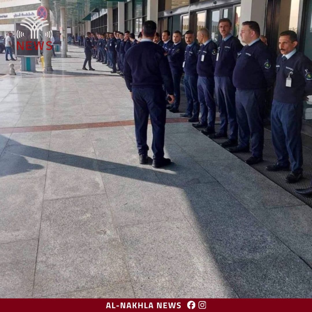 بالصور.. اغلاق صالات مطار بغداد من قبل قوات الامن خشية من تصاعد حدة الاحتجاجات