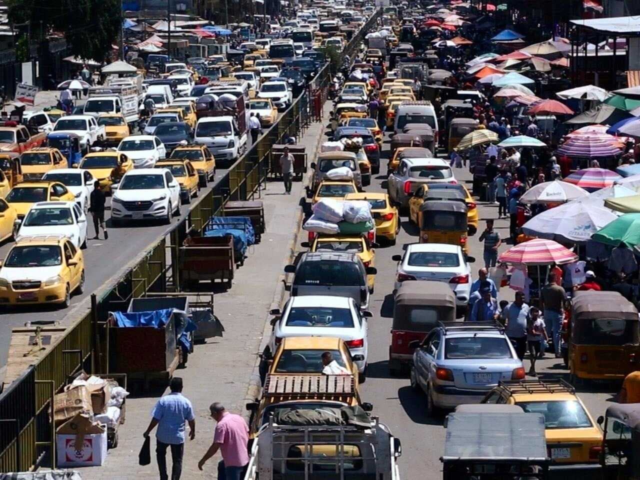 الموقف المروري في العاصمة بغداد