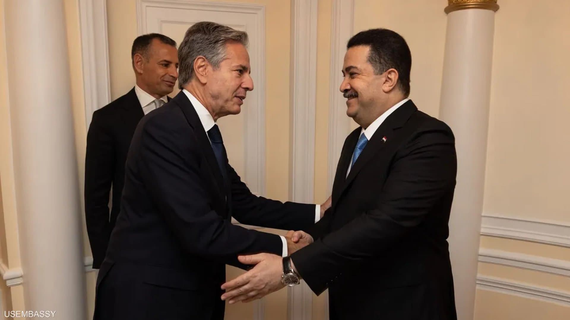 بلينكن بعد مغادرته بغداد: أبلغت السوداني بدهشتي بالإنشاءات وحيوية العاصمة