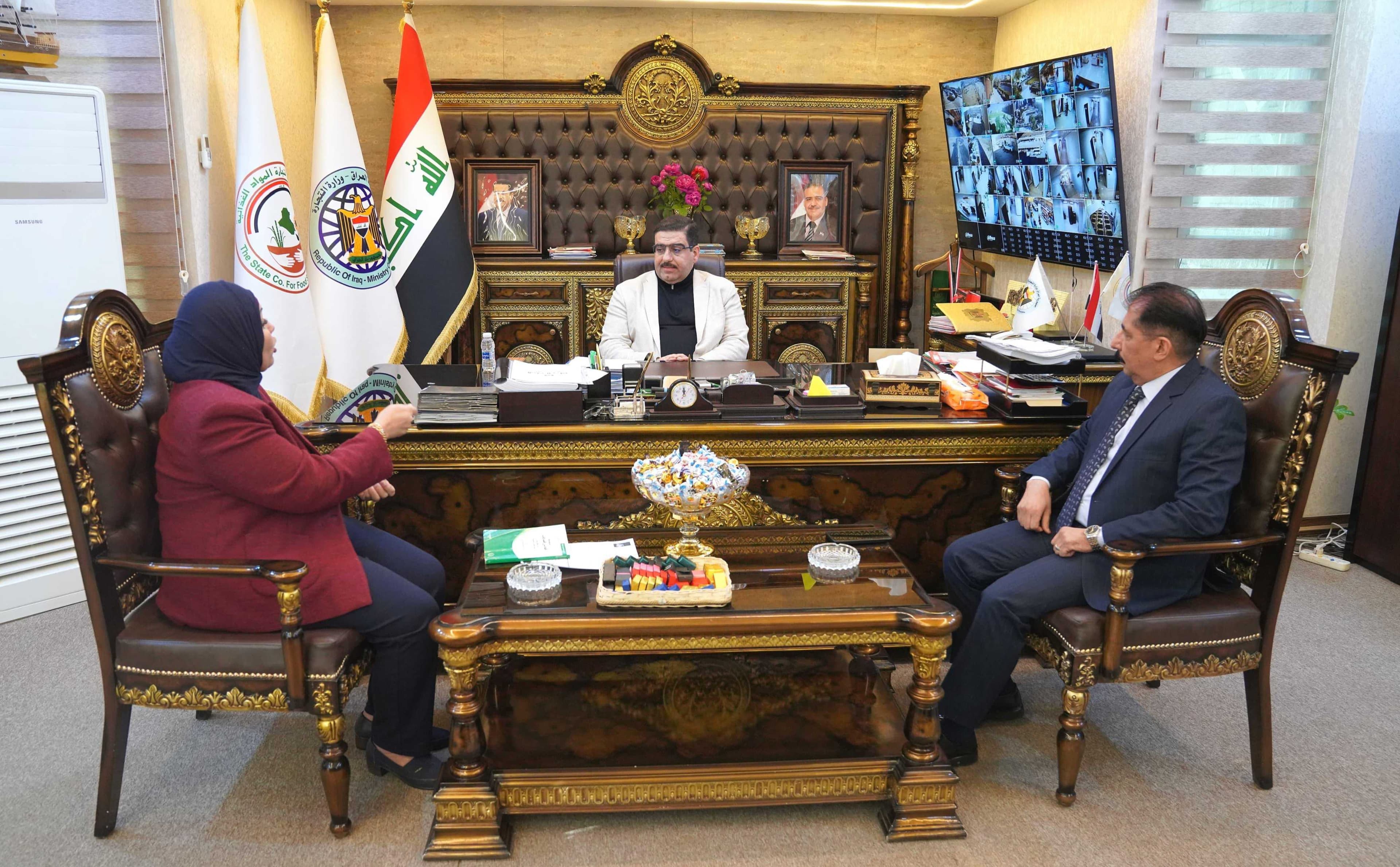 الغريري يؤكد تأمين خزين غذائي مستدام تحسباً لأي ظرف طارئ