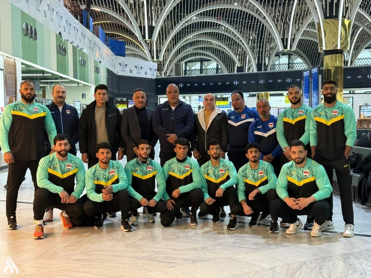 منتخبنا الوطني للمصارعة الحرة يغادر الى تونس للمشاركة بالبطولة العربية