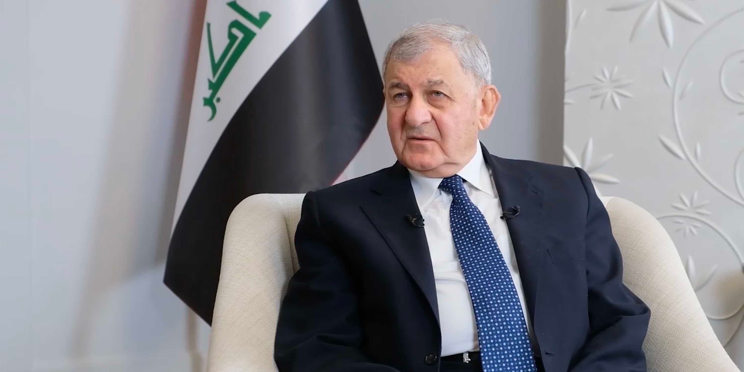 ماذا قال رئيس الجمهورية خلال زيارته الأنبار؟