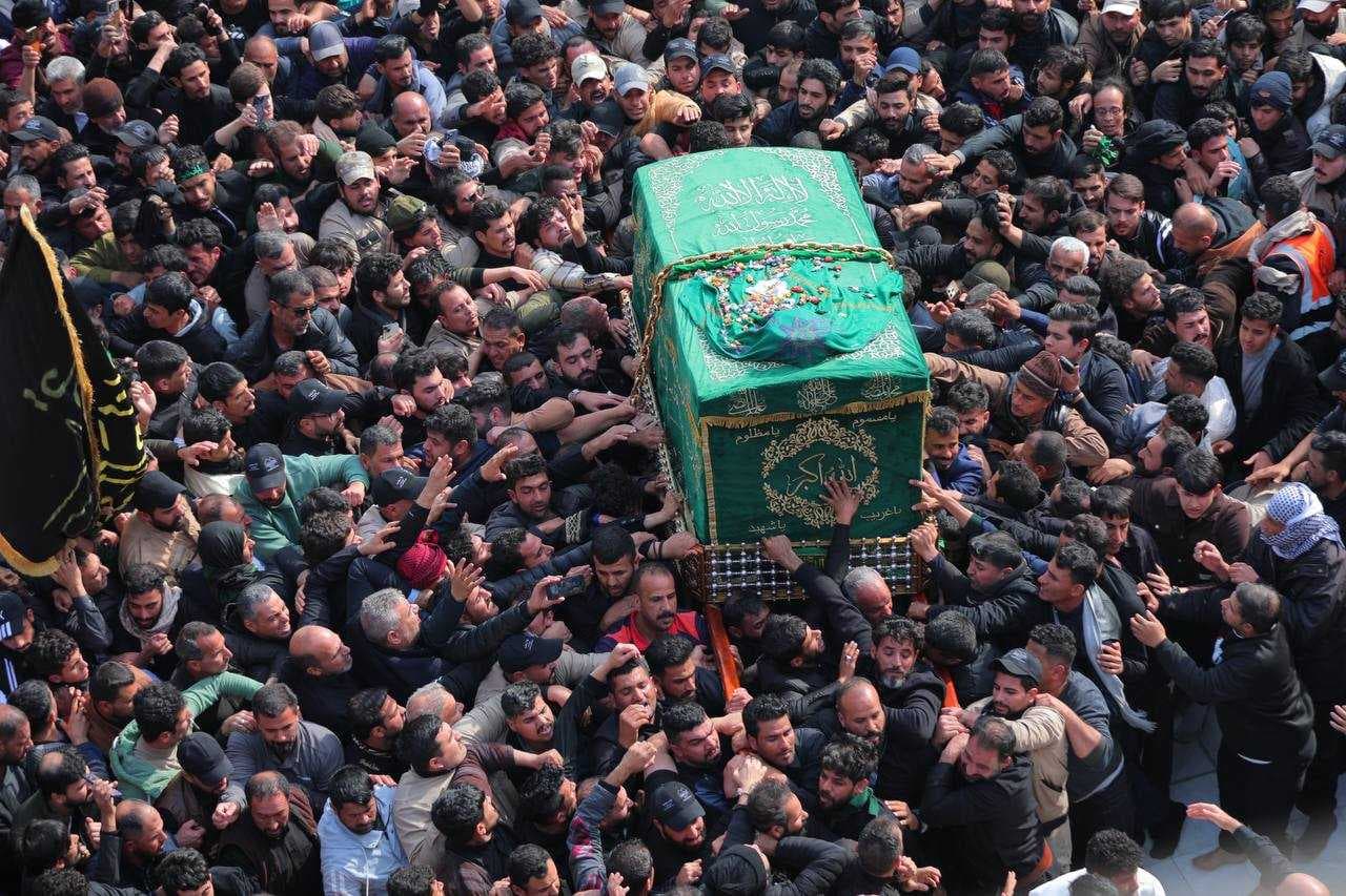 تشييع النعش الرمزي للإمام الكاظم (عليه السلام)