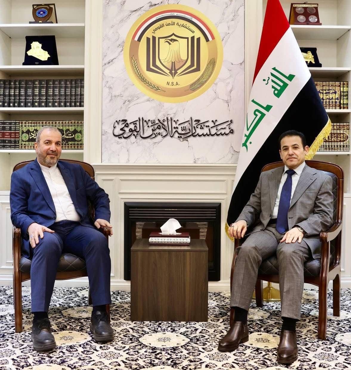 الأعرجي والسفير الإيراني يبحثان مستجدات الأوضاع الدولية والإقليمية