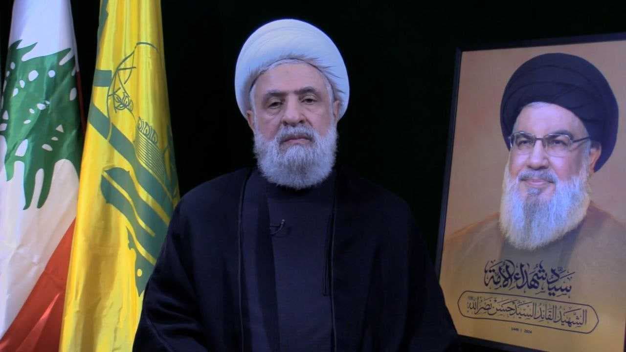 نعيم قاسم: مواقف ترامب إبادة سياسية والصمت الدولي يشجع التوسع الإسرائيلي