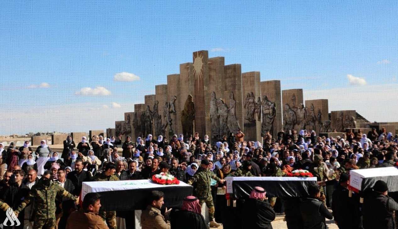 سنجار تستقبل رفات 32 شهيداً من ضحايا أبناء المكون الإيزيدي