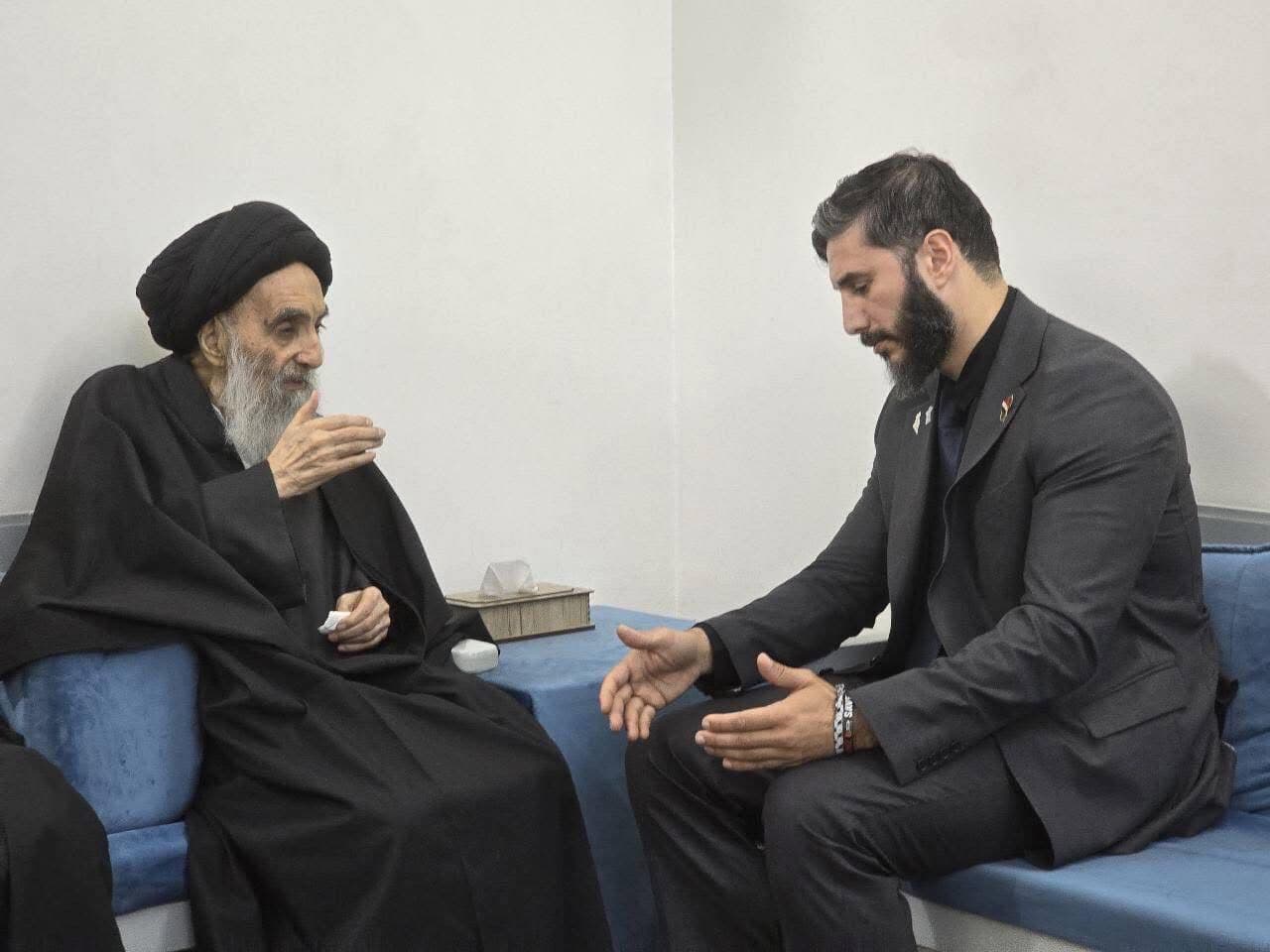 السيد علي السيستاني يستقبل الطبيب العراقي محمد الموسوي ويشكره على جهوده التي بذلها في غزة
