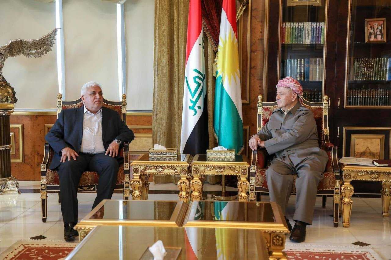 الفياض يلتقي بارزاني في اربيل لمناقشة تحديات المرحلة الراهنة