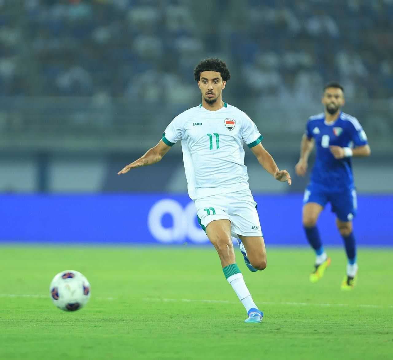 العراق يسجل الهدف الاول في مرمى الكويت