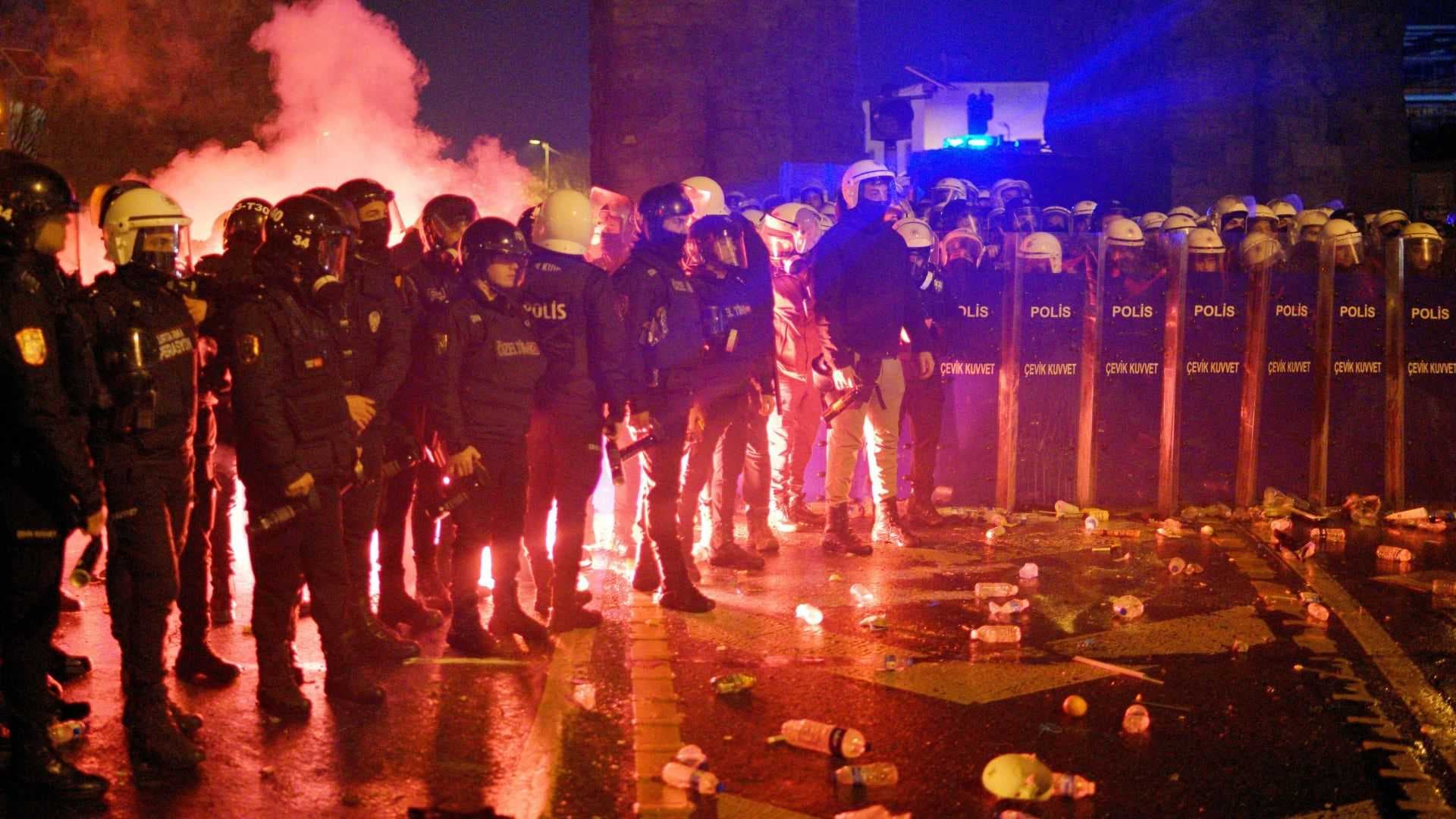 توقيف 1133 شخصا خلال تظاهرات تركيا