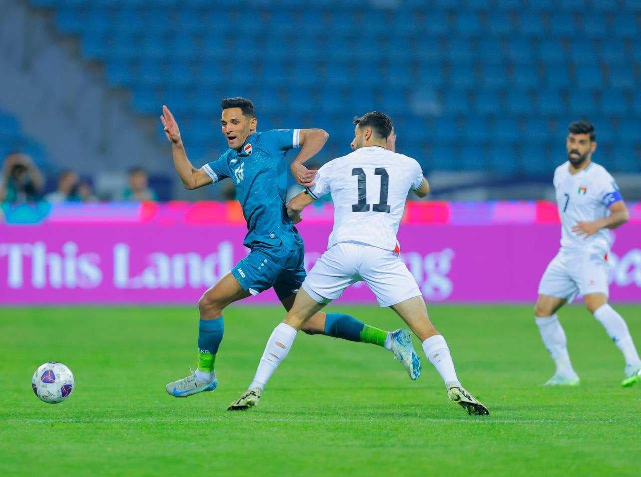 العراق يتلقى خسارة قاسية من فلسطين في التصفيات المؤهلة لكأس العالم