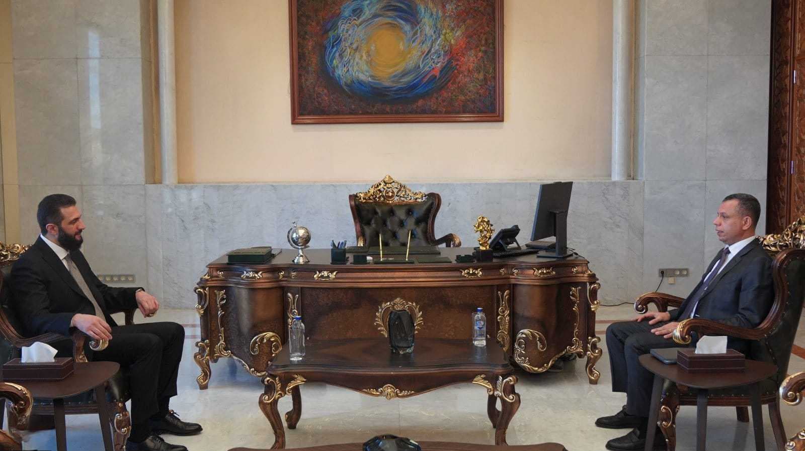 الوفد العراقي برئاسة الشطري يلتقي الشرع وإدارة العتبات المقدسة في سوريا