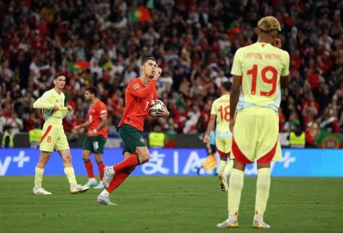 البرتغال بطلًا لدوري الامم الأوروبية للمرة الثانية في تاريخه بعد فوزه على إسبانيا بركلات الترجيح