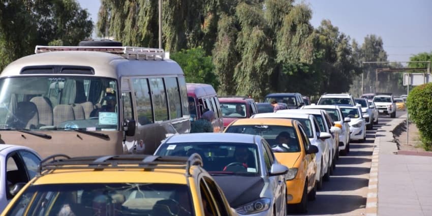 شلل مروري في بغداد تزامنًا مع موجة حر شديدة يشهدها العراق