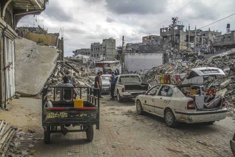 قصف صهيوني يضرب منطقة الصفطاوي شمال غرب غزة