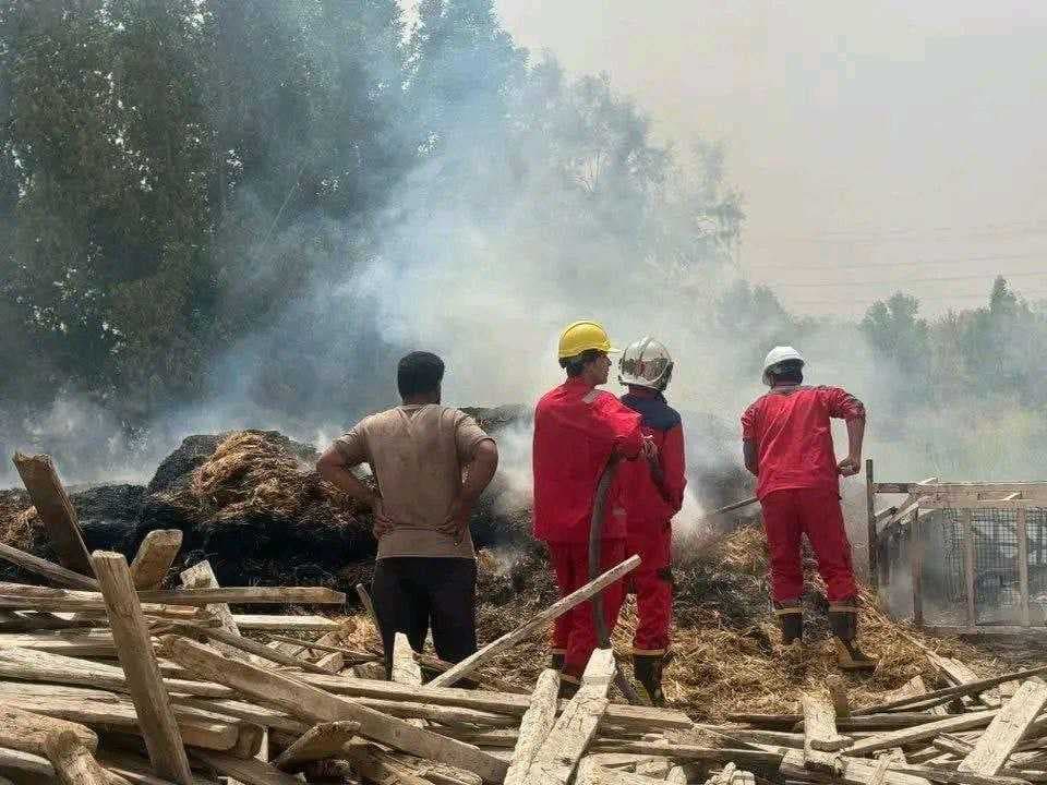 الدفاع المدني يسيطر على حريق اندلع قرب قرية في ذي قار