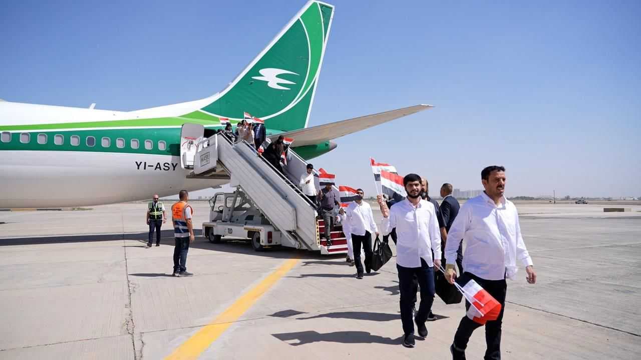 عودة الوفد الحكومي من السعودية برفقة المواطنين العراقيين الذين تم الإفراج عنهم