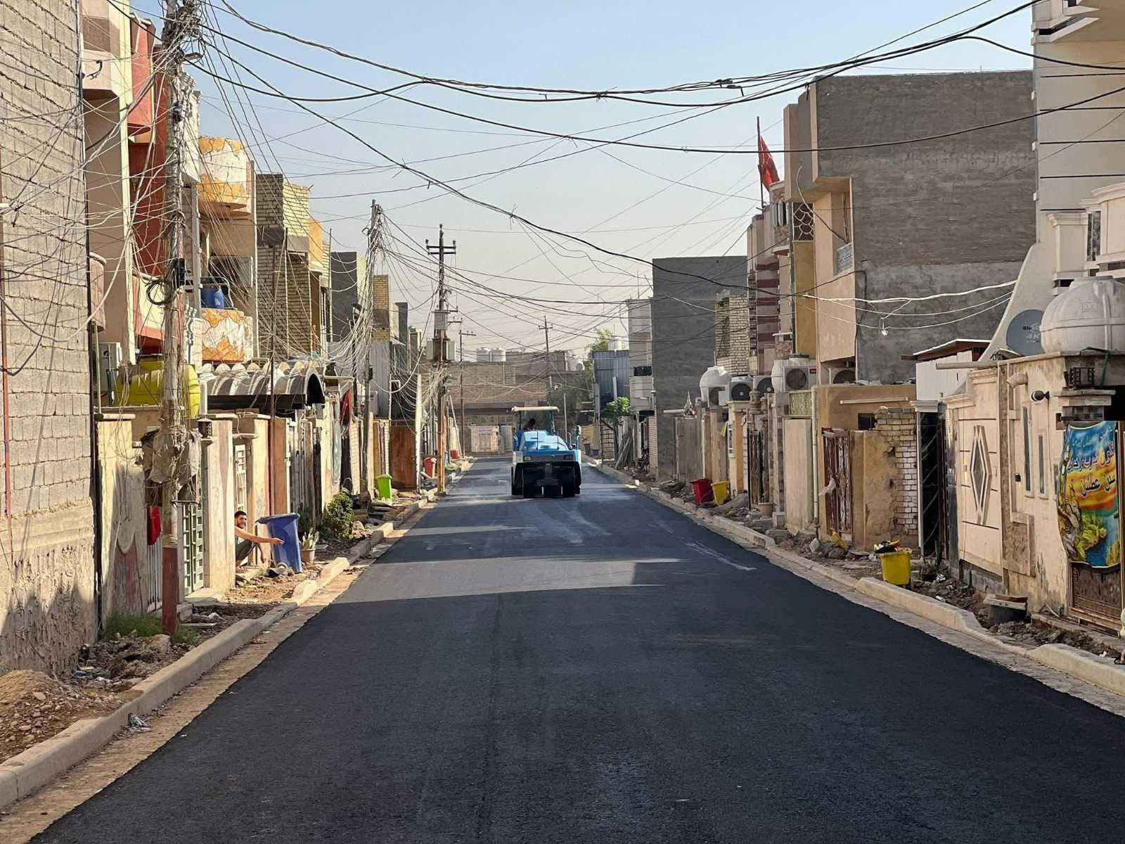 رئيسة هيئة خدمات بغداد تعلن البدء بإكساء شوارع منطقة الزعفرانية