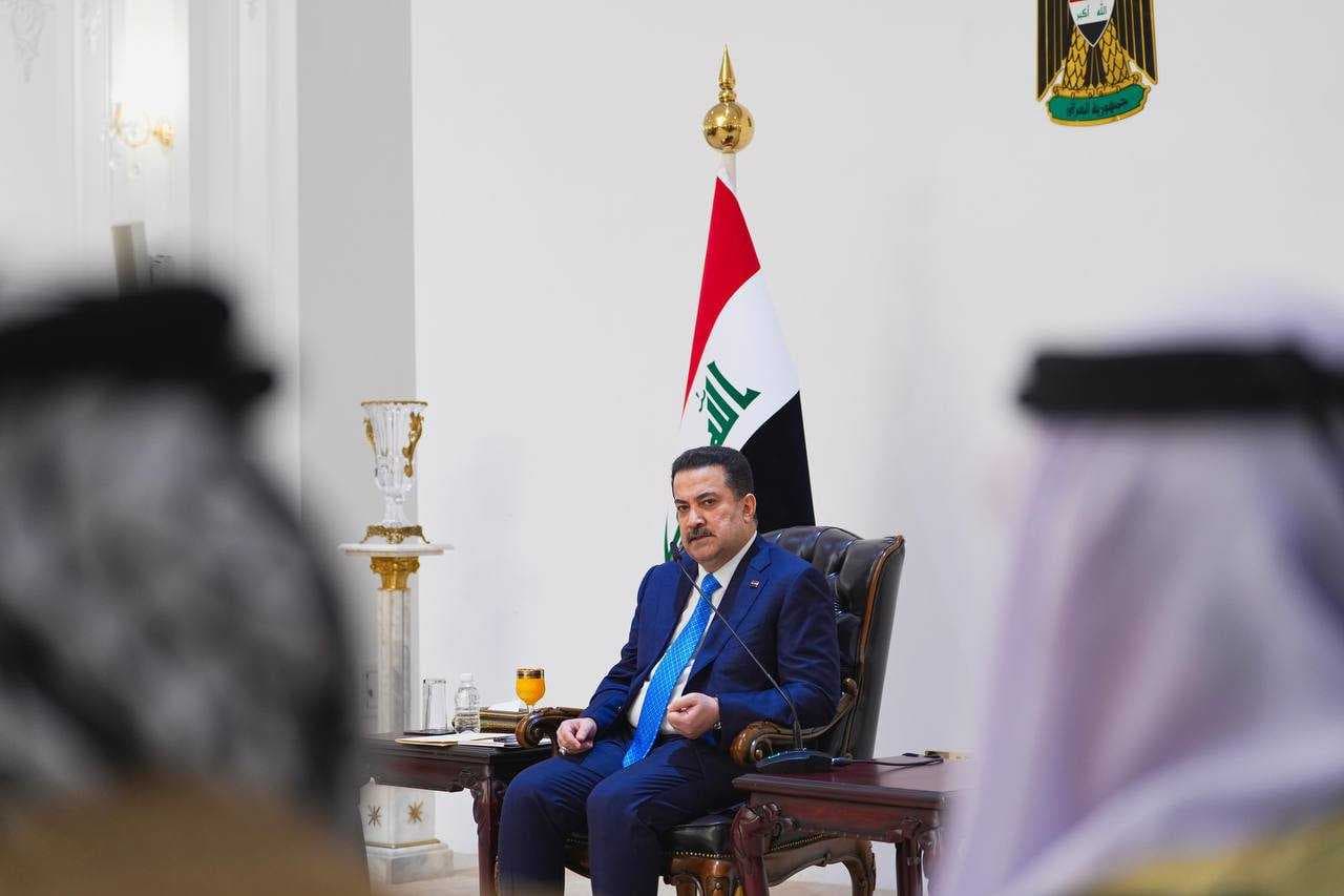 السوداني يستقبل شيوخ عشائر الرضوانية وأبو غريب واليوسفية