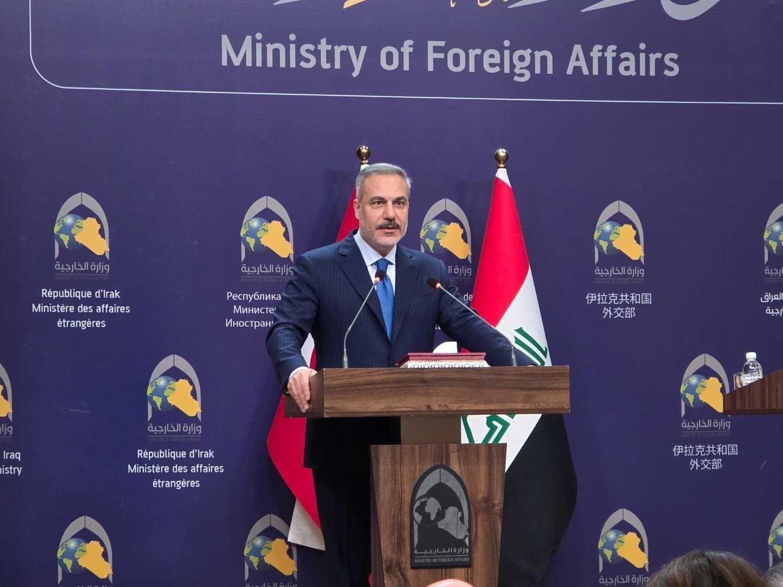 وزير الخارجية التركي: نشكر القيادة العراقية العليا وعلى رأسها رئيس الوزراء بما يخص ملف التنمية
